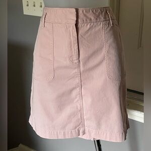 LOFT Peachy Pink Colored Cotton Cargo Skirt Sz 8
